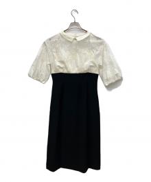 CELFORD（セルフォード）の古着「レースコンビワンピース」｜ホワイト