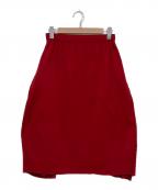 me ISSEY MIYAKEミーイッセイ ミヤケ）の古着「プリーツ加工 バルーン スカート」｜レッド