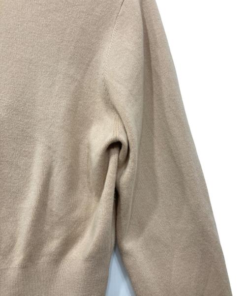 CABAN（キャバン）CABAN (キャバン) コットンカシミヤVネックショートカーディガン ベージュ サイズ:Fの古着・服飾アイテム