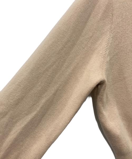 CABAN（キャバン）CABAN (キャバン) コットンカシミヤVネックショートカーディガン ベージュ サイズ:Fの古着・服飾アイテム