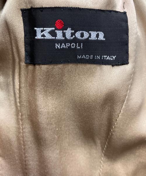 kiton（キートン）kiton (キートン) カシミヤチェスターコート キャメル サイズ:40の古着・服飾アイテム