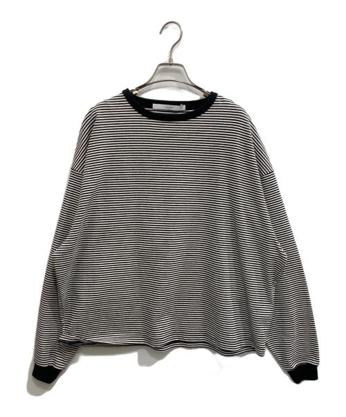 FRAMeWORK（フレームワーク）FRAMeWORK (フレームワーク) ミジンボーダーロンT ブラック×ホワイト サイズ:F 未使用品の古着・服飾アイテム