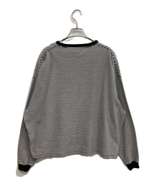 FRAMeWORK（フレームワーク）FRAMeWORK (フレームワーク) ミジンボーダーロンT ブラック×ホワイト サイズ:F 未使用品の古着・服飾アイテム