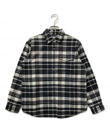 THE NORTH FACE（ザ ノース フェイス）の古着「ストレッチフランネルシャツ」｜ブラック
