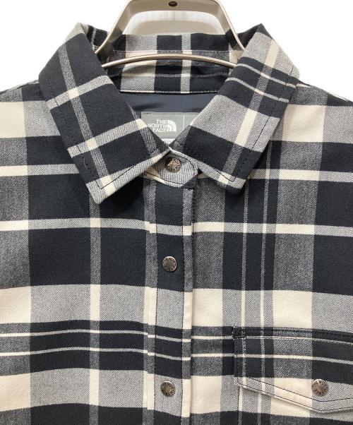THE NORTH FACE（ザ ノース フェイス）THE NORTH FACE (ザ ノース フェイス) ストレッチフランネルシャツ ブラック サイズ:Sの古着・服飾アイテム