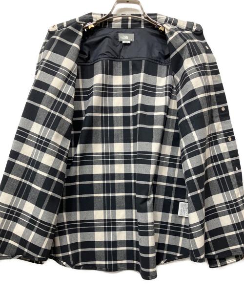 THE NORTH FACE（ザ ノース フェイス）THE NORTH FACE (ザ ノース フェイス) ストレッチフランネルシャツ ブラック サイズ:Sの古着・服飾アイテム