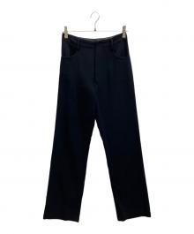 yohji yamamoto+noir（ヨウジヤマモトプリュスノアール）の古着「ウールハイウエストパンツ」｜ブラック