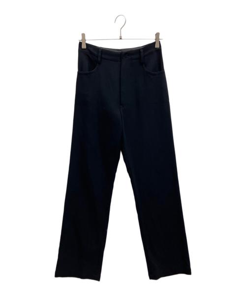 yohji yamamoto+noir（ヨウジヤマモトプリュスノアール）yohji yamamoto+Noir (ヨウジヤマモトプリュスノアール) ウールハイウエストパンツ ブラック サイズ:2の古着・服飾アイテム