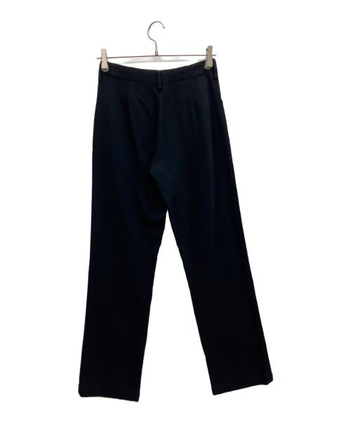 yohji yamamoto+noir（ヨウジヤマモトプリュスノアール）yohji yamamoto+Noir (ヨウジヤマモトプリュスノアール) ウールハイウエストパンツ ブラック サイズ:2の古着・服飾アイテム