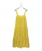 kalmarカルマル）の古着「LUNA TIERED DRESS」｜イエロー