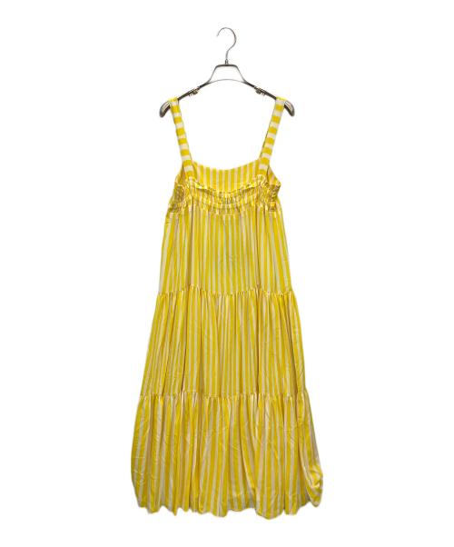 kalmar（カルマル）kalmar (カルマル) LUNA TIERED DRESS イエロー サイズ:36の古着・服飾アイテム