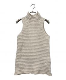 JIL SANDER（ジルサンダー）の古着「ハイネック ニットトップ」｜アイボリー