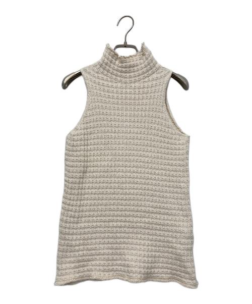 JIL SANDER（ジルサンダー）JIL SANDER (ジルサンダー) ハイネック ニットトップ アイボリー サイズ:34の古着・服飾アイテム
