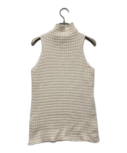 JIL SANDER（ジルサンダー）JIL SANDER (ジルサンダー) ハイネック ニットトップ アイボリー サイズ:34の古着・服飾アイテム