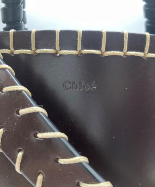 Chloe（クロエ）Chloe (クロエ) LOUELA SMALL BUCKET BAG ダークブラウンの古着・服飾アイテム