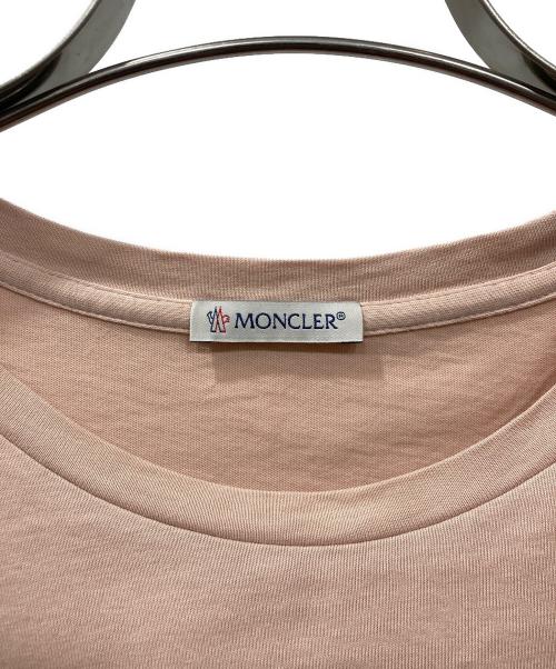MONCLER（モンクレール）MONCLER (モンクレール) ロゴワッペンクルーネックTシャツ ピンク サイズ:Mの古着・服飾アイテム