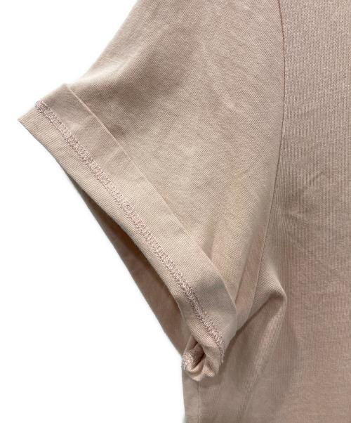 MONCLER（モンクレール）MONCLER (モンクレール) ロゴワッペンクルーネックTシャツ ピンク サイズ:Mの古着・服飾アイテム