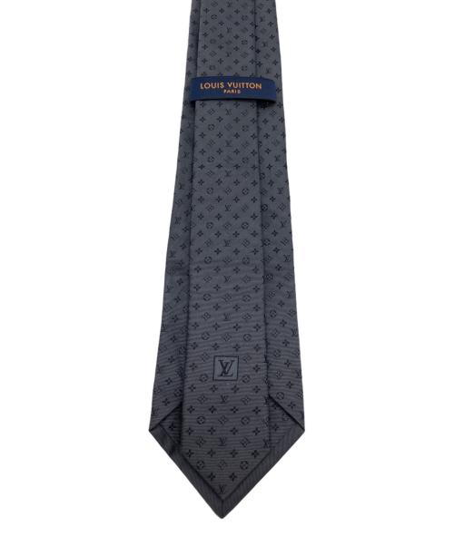 LOUIS VUITTON（ルイ ヴィトン）LOUIS VUITTON (ルイ ヴィトン) モノグラム シルクネクタイ グレー サイズ:表記無しの古着・服飾アイテム