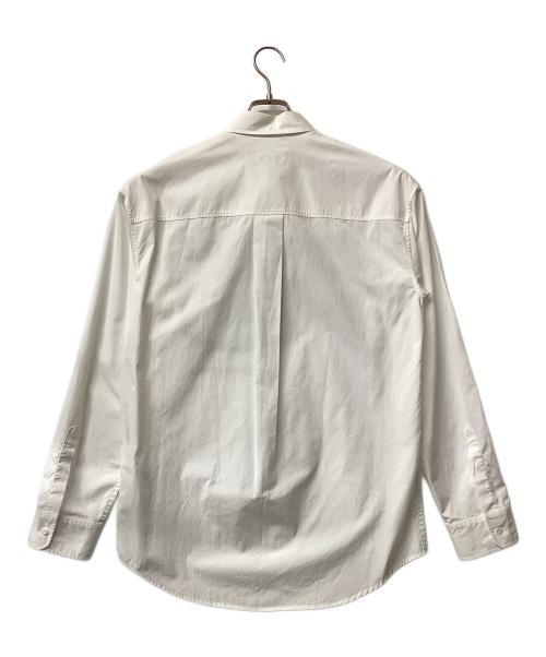 DSQUARED2（ディースクエアード）DSQUARED2 (ディースクエアード) マルチロゴ付きカジュアルシャツ ホワイト サイズ:48の古着・服飾アイテム