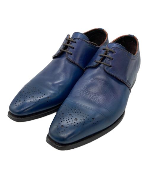 LOBB'S（ロブス）LOBB'S (ロブス) プレーントゥシューズ ブルー サイズ:SIZE 7の古着・服飾アイテム