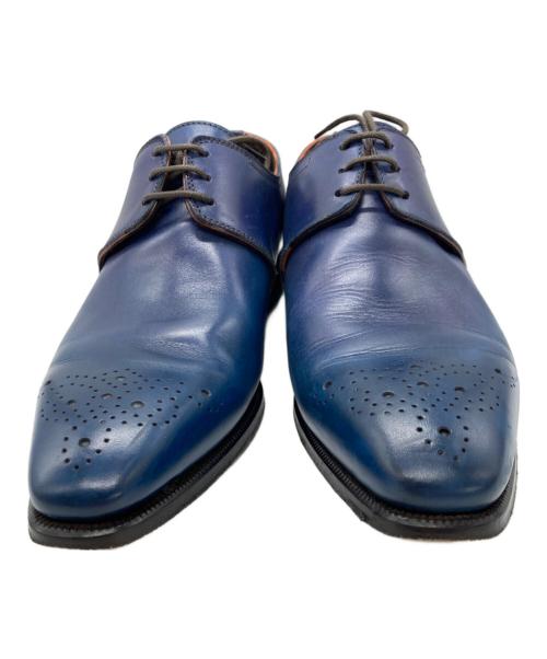 LOBB'S（ロブス）LOBB'S (ロブス) プレーントゥシューズ ブルー サイズ:SIZE 7の古着・服飾アイテム