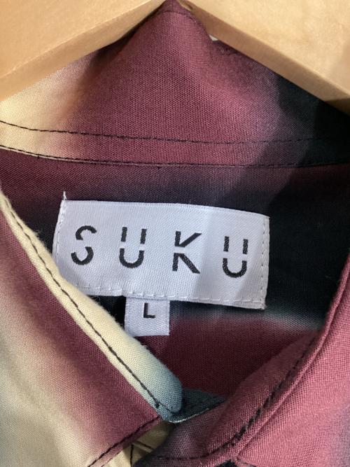 SUKU（スク）SUKU (スク) レーヨン セットアップ ボルドー サイズ:Lの古着・服飾アイテム