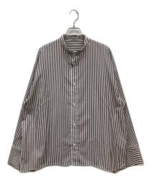 CITYSHOP（シティショップ）の古着「HOODIE シャツ」｜ホワイト×ブラウン