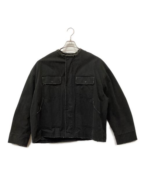 CITYSHOP（シティショップ）CITYSHOP (シティショップ) NO COLLAR DUCK ジャケット ブラック サイズ:freeの古着・服飾アイテム
