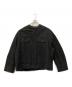 CITYSHOP（シティショップ）の古着「NO COLLAR DUCK ジャケット」｜ブラック