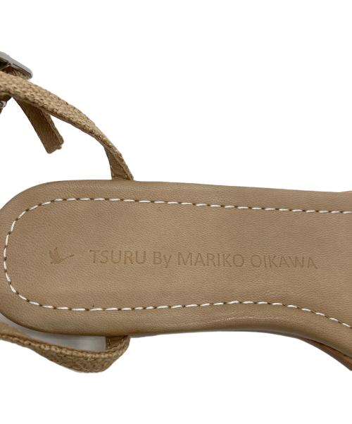 TSURU by MARIKO OIKAWA（ツルバイマリコオイカワ）TSURU by MARIKO OIKAWA (ツルバイマリコオイカワ) Voyage アンクルストラップサンダル ベージュ サイズ:39の古着・服飾アイテム