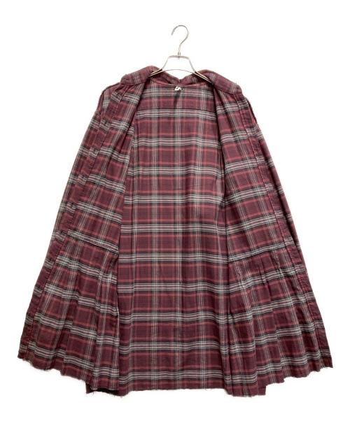 emary（エメリー）emary (エメリー) カットオフプリーツシャツドレス レッド サイズ:FREEの古着・服飾アイテム