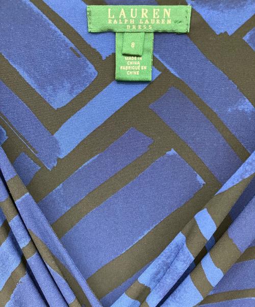 LAUREN RALPH LAUREN（ローレン ラルフ ローレン）LAUREN RALPH LAUREN (ローレン ラルフ ローレン) ジャージーワンピース ブルー サイズ:8の古着・服飾アイテム