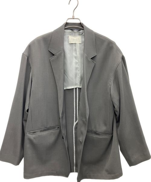 PUBLIC TOKYO（パブリックトウキョウ）PUBLIC TOKYO (パブリックトウキョウ) AQUA WOOLカルゼシングルジャケット グレー サイズ:3の古着・服飾アイテム