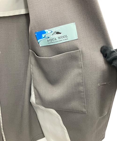 PUBLIC TOKYO（パブリックトウキョウ）PUBLIC TOKYO (パブリックトウキョウ) AQUA WOOLカルゼシングルジャケット グレー サイズ:3の古着・服飾アイテム