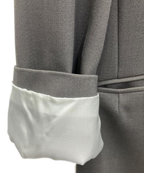 PUBLIC TOKYO（パブリックトウキョウ）PUBLIC TOKYO (パブリックトウキョウ) AQUA WOOLカルゼシングルジャケット グレー サイズ:3の古着・服飾アイテム