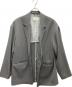 中古・古着 PUBLIC TOKYO (パブリックトウキョウ) AQUA WOOLカルゼシングルジャケット グレー サイズ:3：5000円