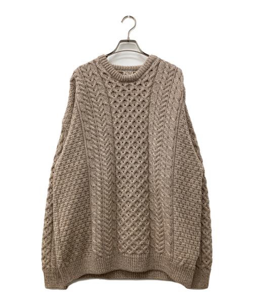 INVERALLAN（インバーアラン）INVERALLAN (インバーアラン) アランニット ベージュ サイズ:XXLの古着・服飾アイテム
