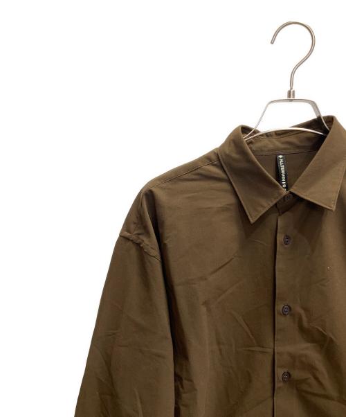 DESCENTE ALLTERRAIN（デザイント オルテライン）DESCENTE ALLTERRAIN (デザイント オルテライン) SOLOTEX L/S SHIRS ブラウン サイズ:Ｍの古着・服飾アイテム