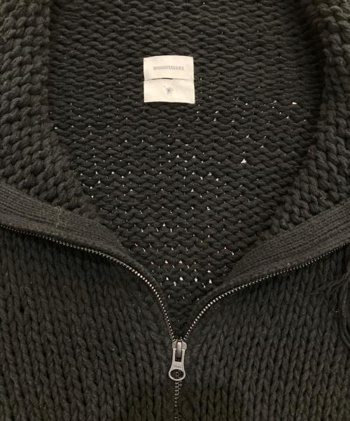 MIHARA YASUHIRO（ミハラヤスヒロ）MIHARA YASUHIRO (ミハラヤスヒロ) ニットジャケット ブラック サイズ:38の古着・服飾アイテム