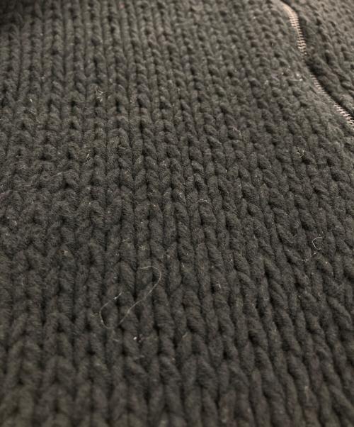 MIHARA YASUHIRO（ミハラヤスヒロ）MIHARA YASUHIRO (ミハラヤスヒロ) ニットジャケット ブラック サイズ:38の古着・服飾アイテム