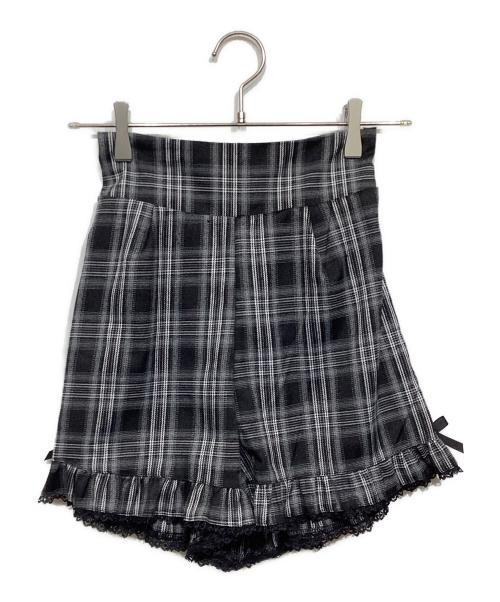 LIZ LISA（リズリサ）LIZ LISA (リズリサ) フリルエプロンセットアップ グレー×ブラックの古着・服飾アイテム