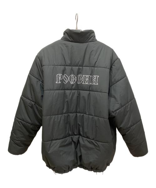 adidas（アディダス）adidas (アディダス) Gosha Rubchinskiy (ゴーシャラブチンスキー) PADDED DOWN JACKET 中綿ジャケット ブラックの古着・服飾アイテム