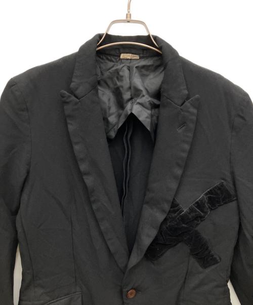 COMME des GARCONS HOMME PLUS（コムデギャルソンオムプリュス）COMME des GARCONS HOMME PLUS (コムデギャルソンオムプリュス) ポリ縮絨ロングジャケット ブラック サイズ:Sの古着・服飾アイテム