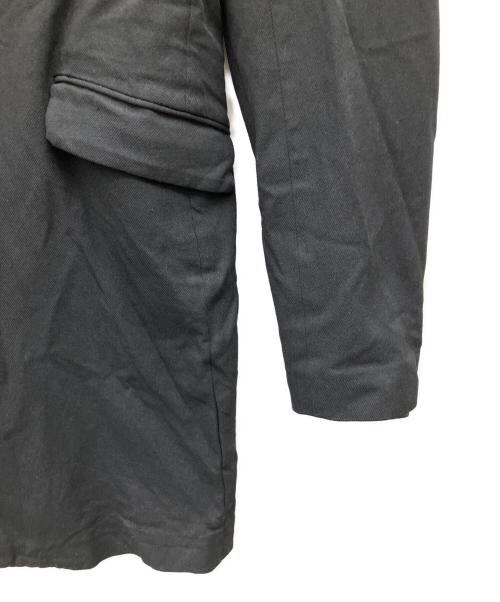 COMME des GARCONS HOMME PLUS（コムデギャルソンオムプリュス）COMME des GARCONS HOMME PLUS (コムデギャルソンオムプリュス) ポリ縮絨ロングジャケット ブラック サイズ:Sの古着・服飾アイテム