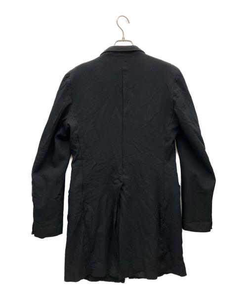 COMME des GARCONS HOMME PLUS（コムデギャルソンオムプリュス）COMME des GARCONS HOMME PLUS (コムデギャルソンオムプリュス) ポリ縮絨ロングジャケット ブラック サイズ:Sの古着・服飾アイテム