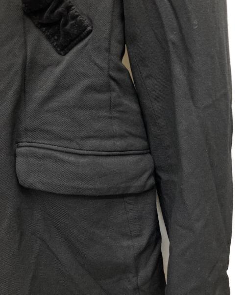 COMME des GARCONS HOMME PLUS（コムデギャルソンオムプリュス）COMME des GARCONS HOMME PLUS (コムデギャルソンオムプリュス) ポリ縮絨ロングジャケット ブラック サイズ:Sの古着・服飾アイテム