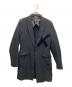 COMME des GARCONS HOMME PLUS（コムデギャルソンオムプリュス）の古着「ポリ縮絨ロングジャケット」｜ブラック