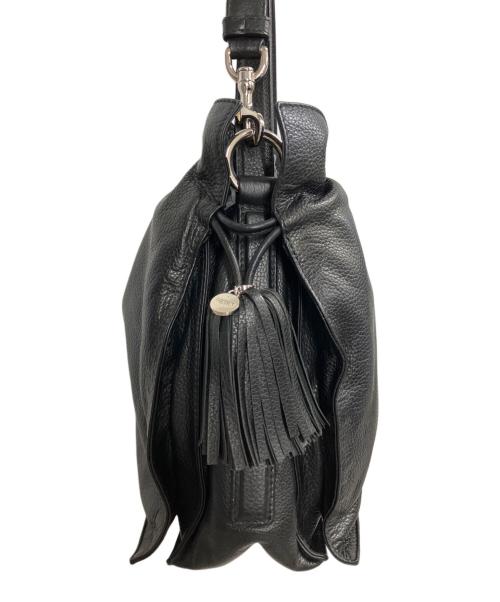 LOEWE（ロエベ）LOEWE (ロエベ) フラメンコ　アナグラム　ショルダーバッグ ブラックの古着・服飾アイテム