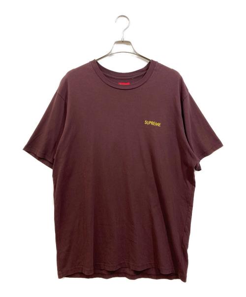 SUPREME（シュプリーム）SUPREME (シュプリーム) Washed Capital S/S Top ブラウン サイズ:XLの古着・服飾アイテム