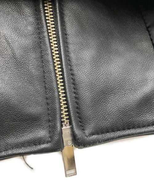 STUDIOUS（ステュディオス）STUDIOUS (ステュディオス) ラムレザージャケット ブラック サイズ:SIZE3の古着・服飾アイテム